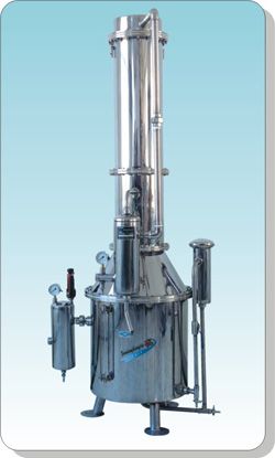Large double water distiller